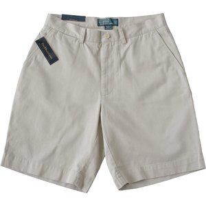 NEW Polo Ralph Lauren Prospect Shorts!  42  Stone  Flat Front  9 Inch Inseam